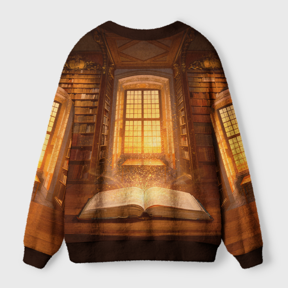Pagewings Library Light Knit Unisex Cardigan Sweaters