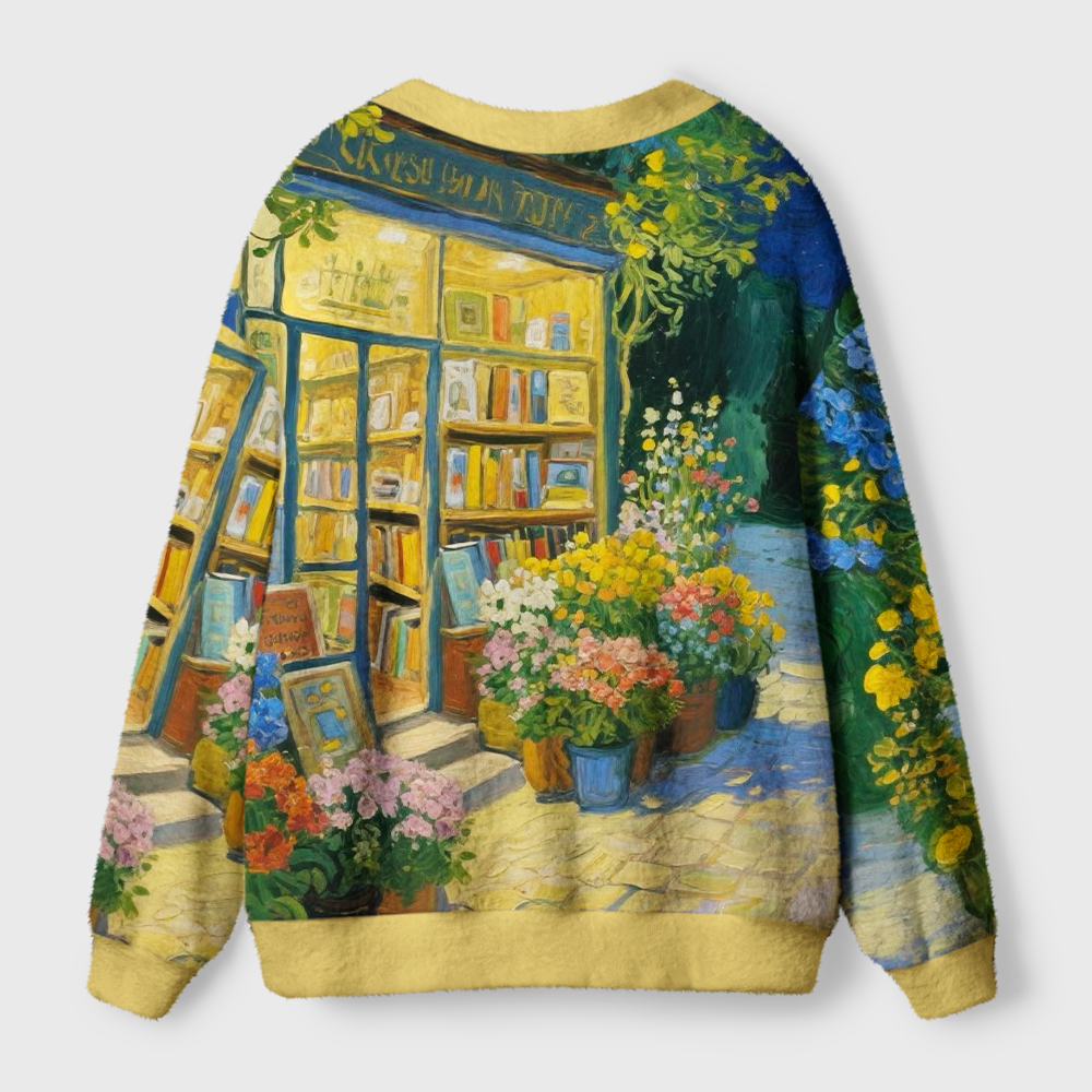 Pagewings Bookshop Light Knit Unisex Cardigan Sweaters