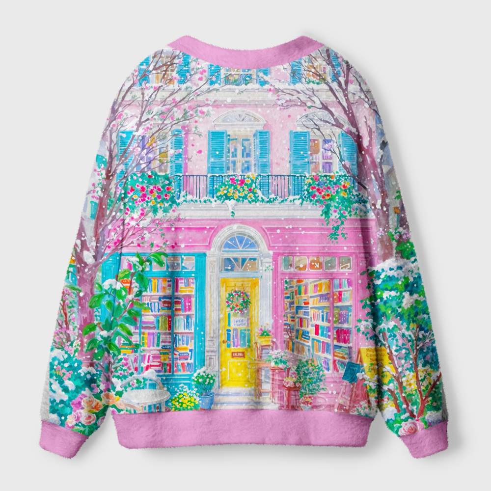 Pagewings Bookshop Light Knit Unisex Cardigan Sweaters