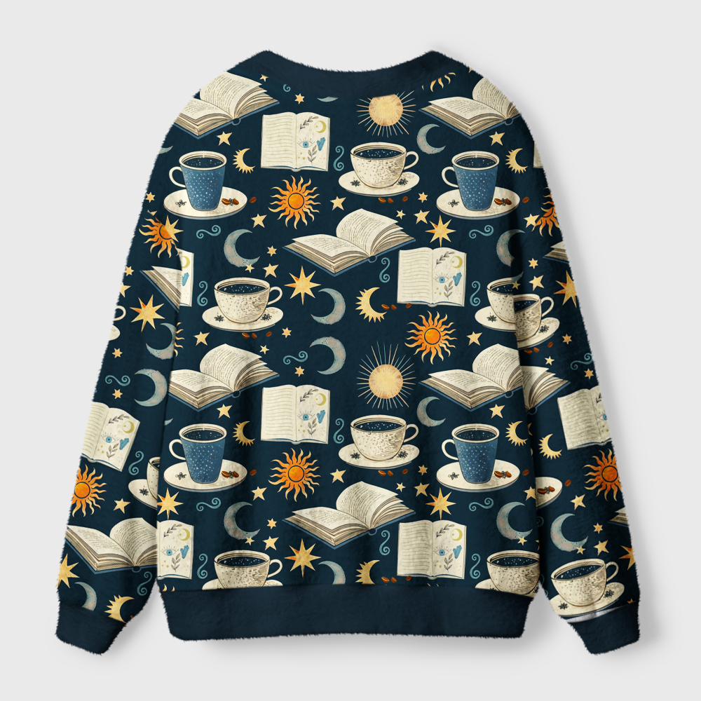 Pagewings Cozy Reading Light Knit Unisex Cardigan Sweaters