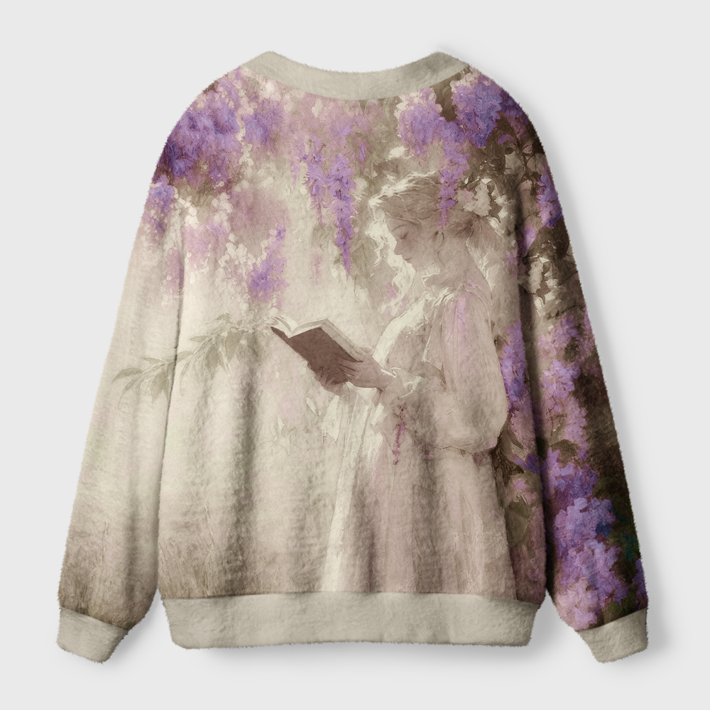 Pagewings Book Girl Light Knit Unisex Cardigan Sweaters
