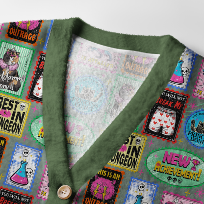 Pagewings Sci-Fi Book Lover Light Knit Unisex Cardigan Sweaters