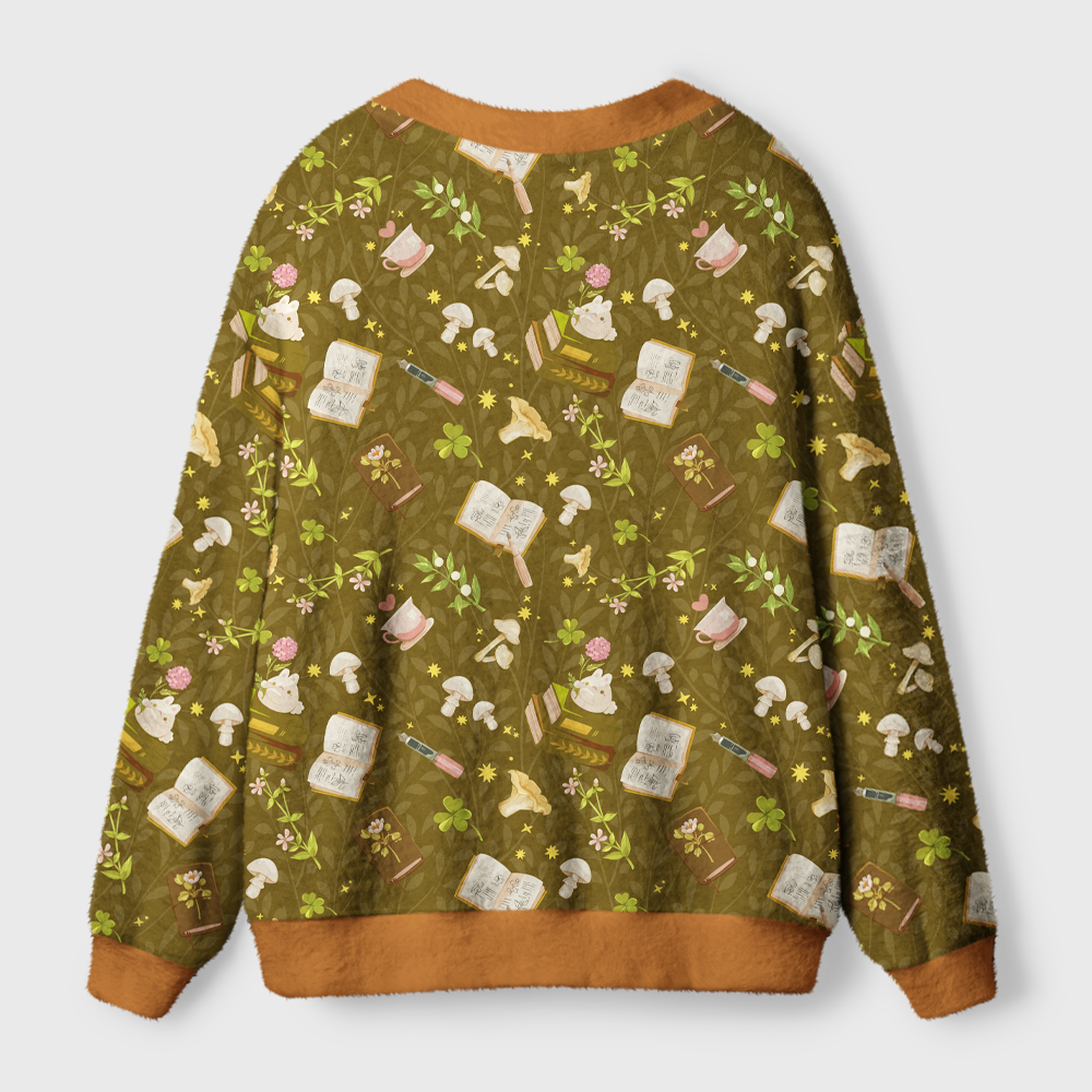 Pagewings Cozy Reading Light Knit Unisex Cardigan Sweaters