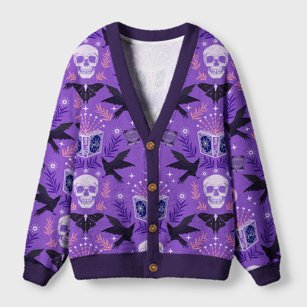 Pagewings Fantasy Reading Light Knit Unisex Cardigan Sweaters