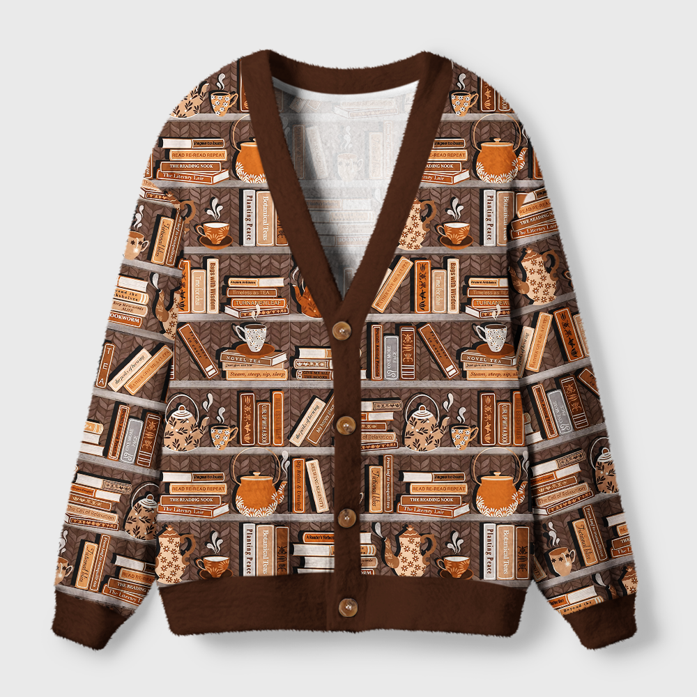 Pagewings Bookworm Light Knit Unisex Cardigan Sweaters
