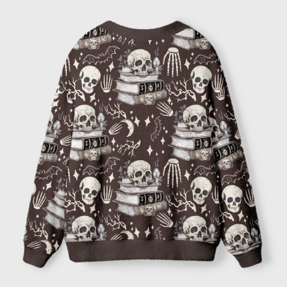Pagewings Read Banned Books Gain Forbidden Knowledge Light Knit Unisex Cardigan Sweaters
