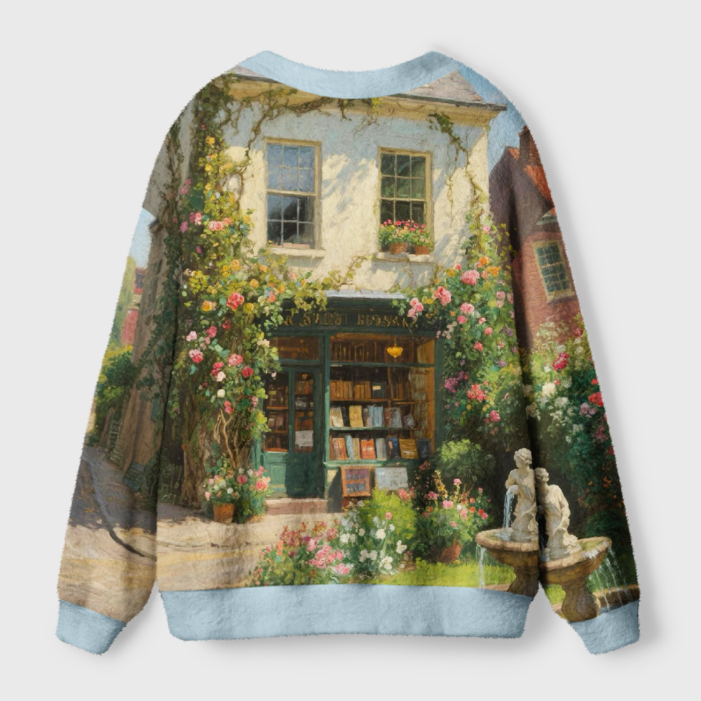 Pagewings Cozy Up With a Good Book Light Knit Unisex Cardigan Sweaters