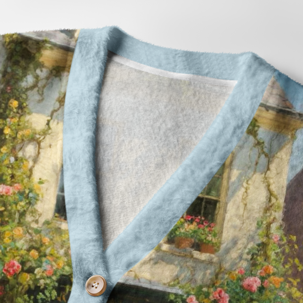 Pagewings Cozy Up With a Good Book Light Knit Unisex Cardigan Sweaters
