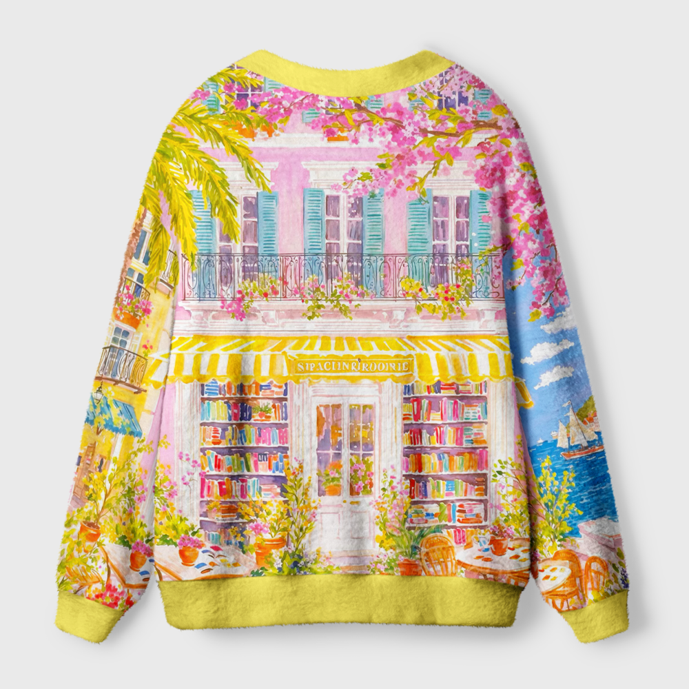 Pagewings Bookshop Light Knit Unisex Cardigan Sweaters