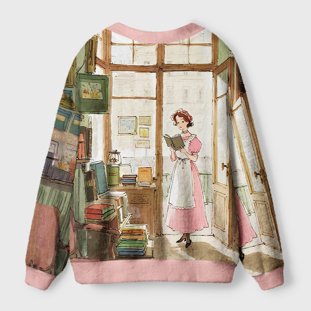 Pagewings Literary Women Light Knit Unisex Cardigan Sweaters