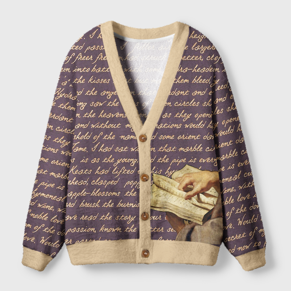 Pagewings Literature Light Knit Unisex Cardigan Sweaters