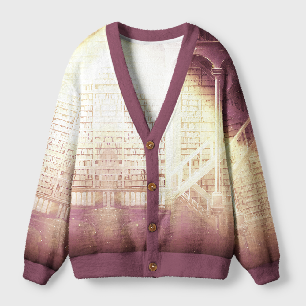 Pagewings Library Light Knit Unisex Cardigan Sweaters