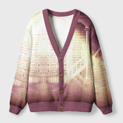 Pagewings Library Light Knit Unisex Cardigan Sweaters