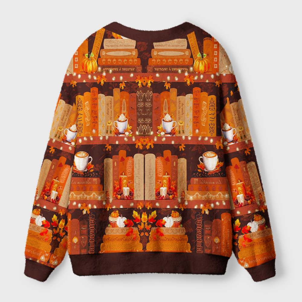 Pagewings Cozy Reading Light Knit Unisex Cardigan Sweaters