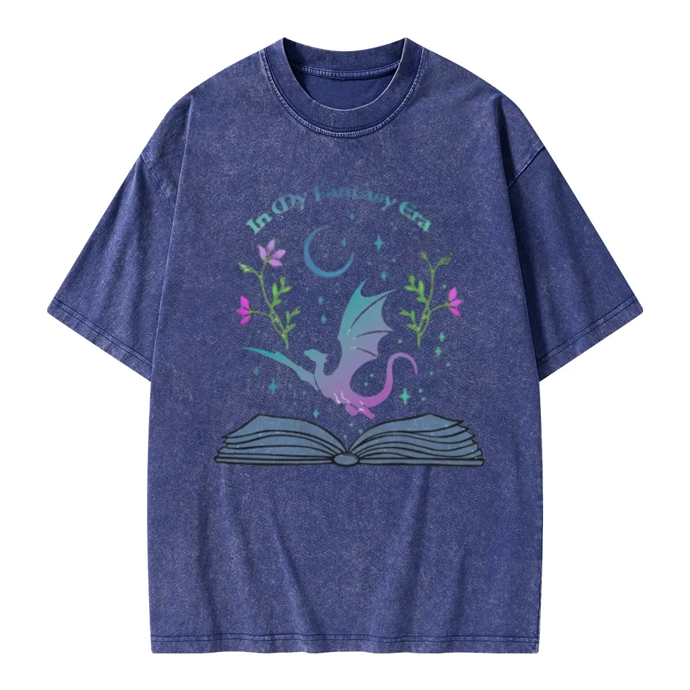Pagewings In My Fantasy Book Era Unisex Washed T-shirt
