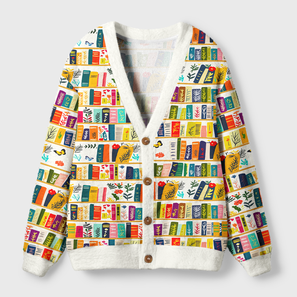 Pagewings Bookish Vibe Light Knit Unisex Cardigan Sweaters