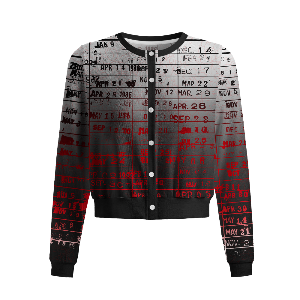 Pagewings Library Card Crew Neck Cardigan Sweaters