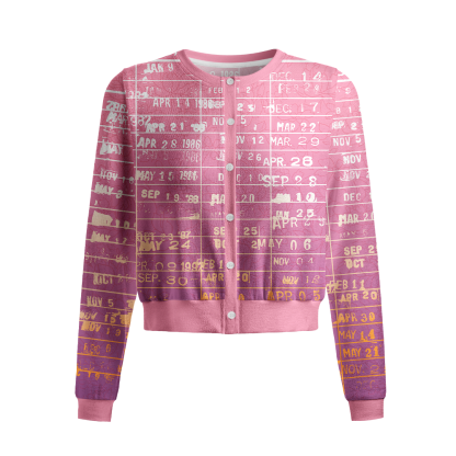 Pagewings Library Card Crew Neck Cardigan Sweaters