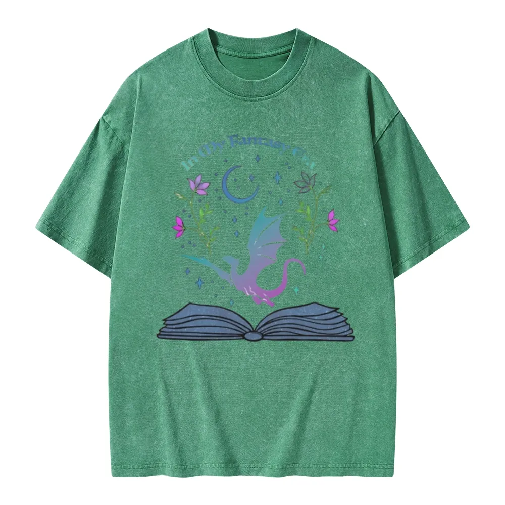 Pagewings In My Fantasy Book Era Unisex Washed T-shirt