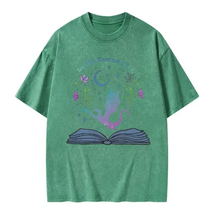 Pagewings In My Fantasy Book Era Unisex Washed T-shirt