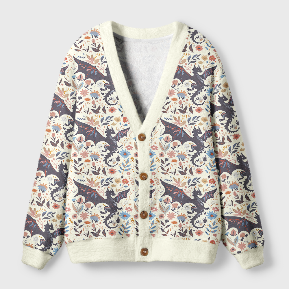 Pagewings Fantasy Bookish Light Knit Unisex Cardigan Sweaters