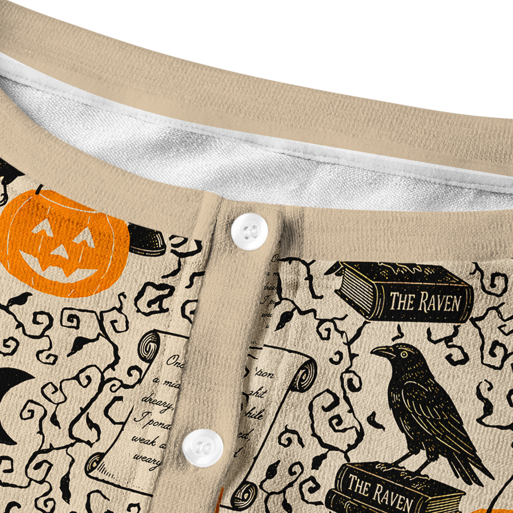 Pagewings Reading Crow Crew Neck Cardigan Sweaters