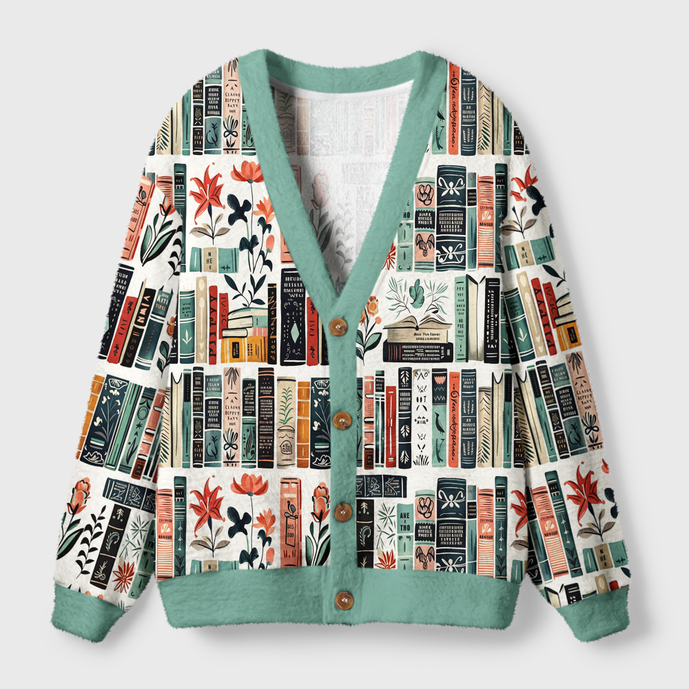 Pagewings Bookish Vibe Light Knit Unisex Cardigan Sweaters