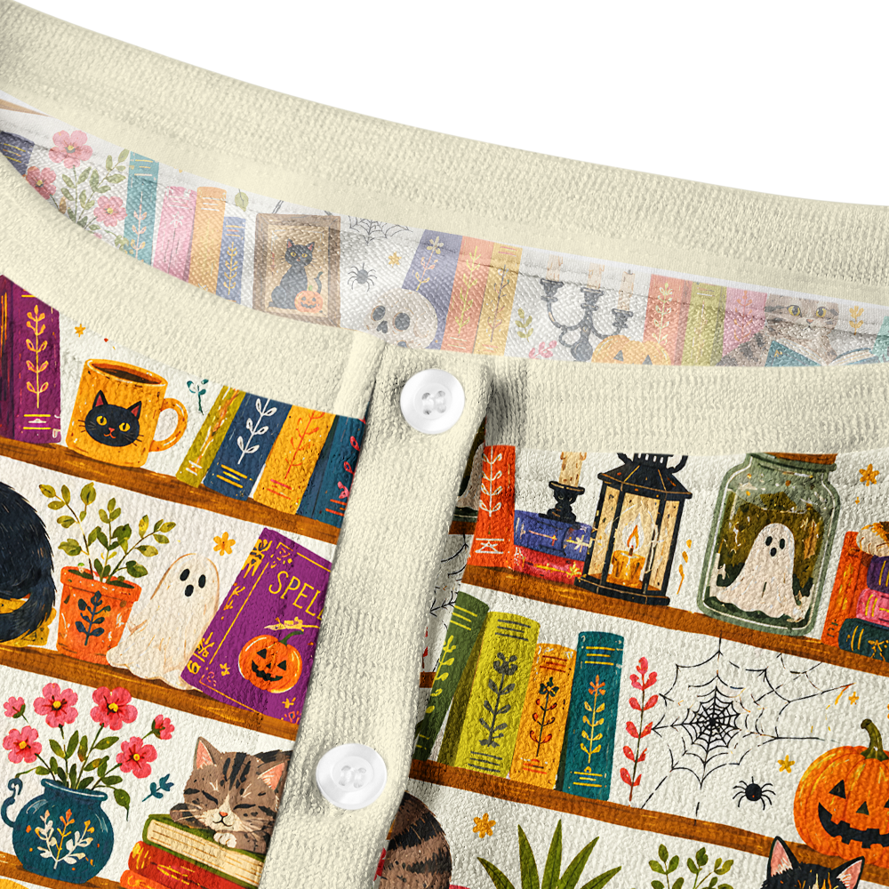 Pagewings Bookish Vibe Crew Neck Cardigan Sweaters