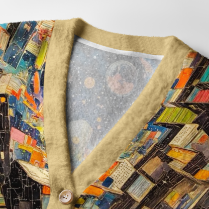 Pagewings Sci-Fi Book Lover Light Knit Unisex Cardigan Sweaters