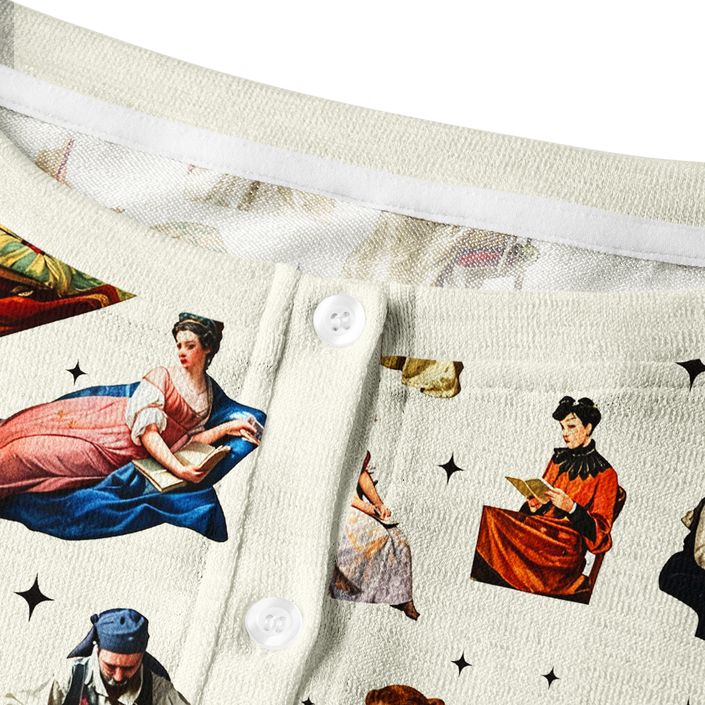 Pagewings Book Lover Crew Neck Cardigan Sweaters