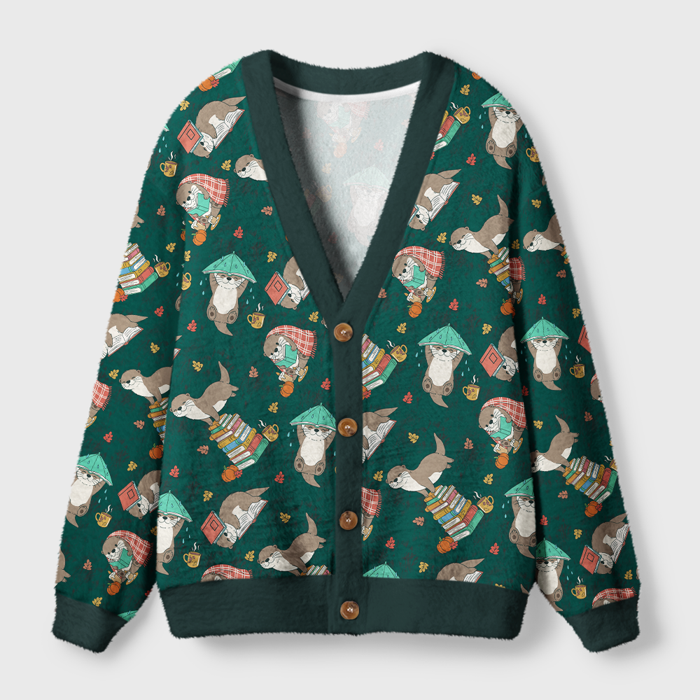 Pagewings Book Lover Light Knit Unisex Cardigan Sweaters