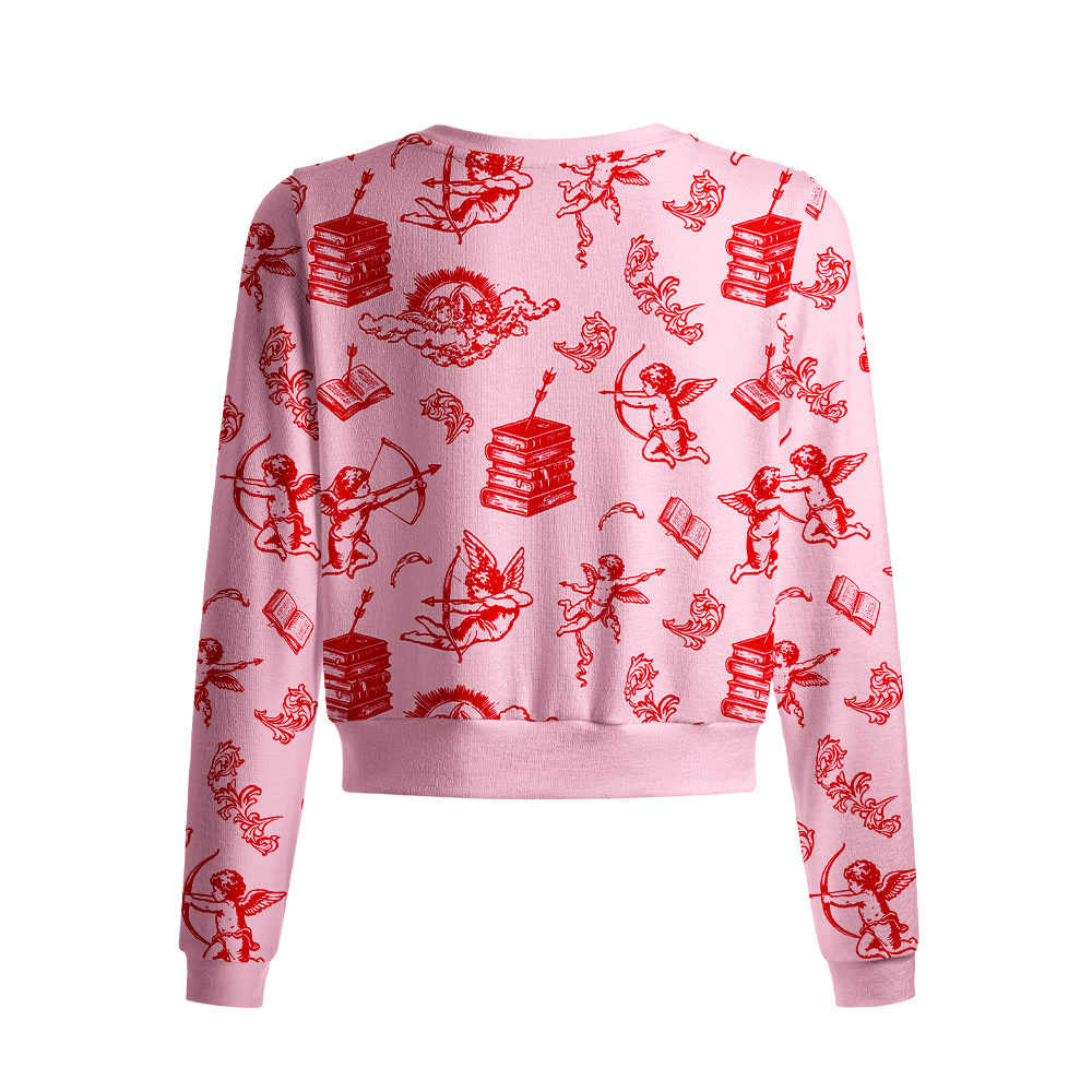 Pagewings Book Lover Crew Neck Cardigan Sweaters