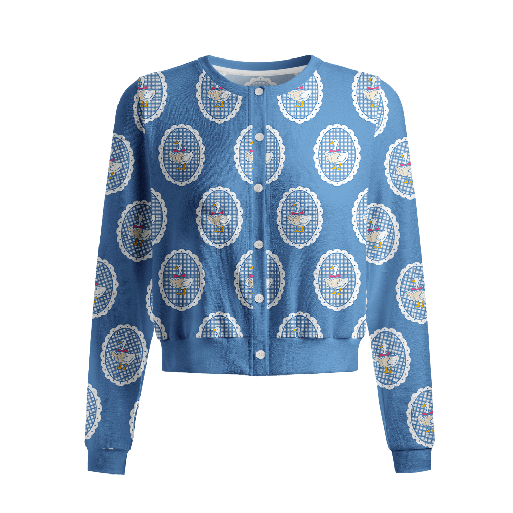 Pagewings Book Lover Crew Neck Cardigan Sweaters