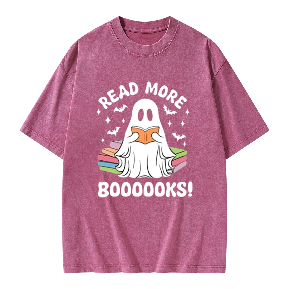 Pagewings Read More Booooks Unisex Washed T-shirt