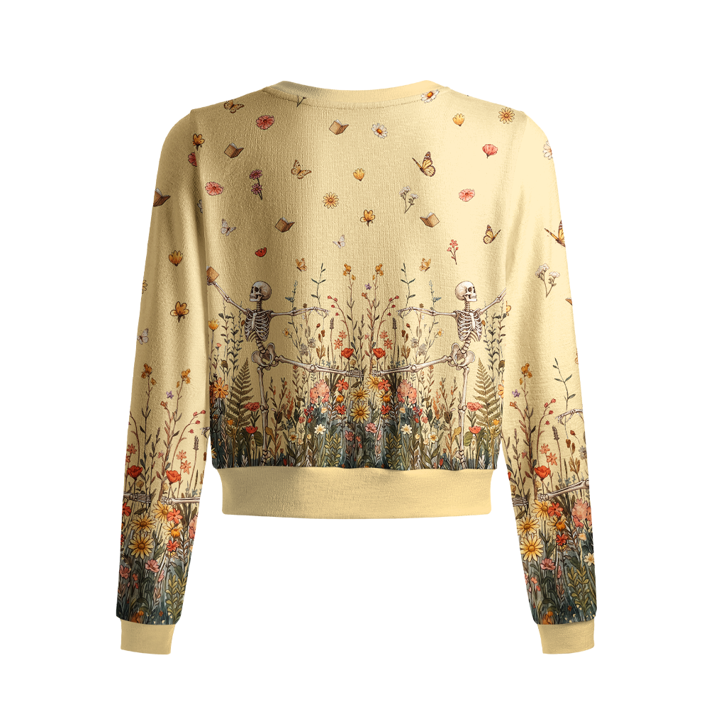 Pagewings Book Lover Crew Neck Cardigan Sweaters