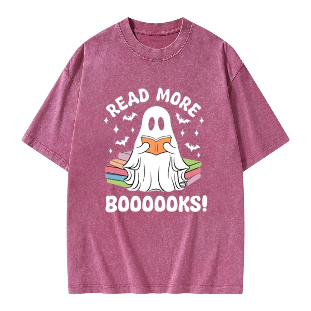 Pagewings Read More Booooks Unisex Washed T-shirt