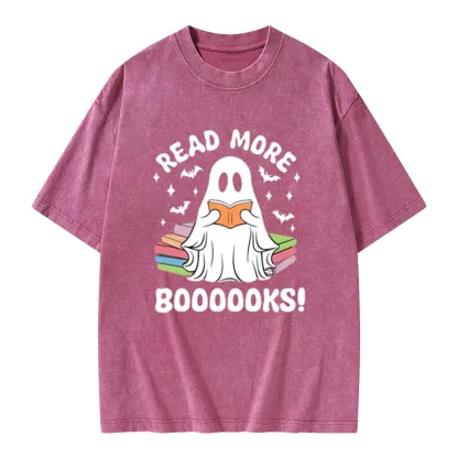 Pagewings Read More Booooks Unisex Washed T-shirt