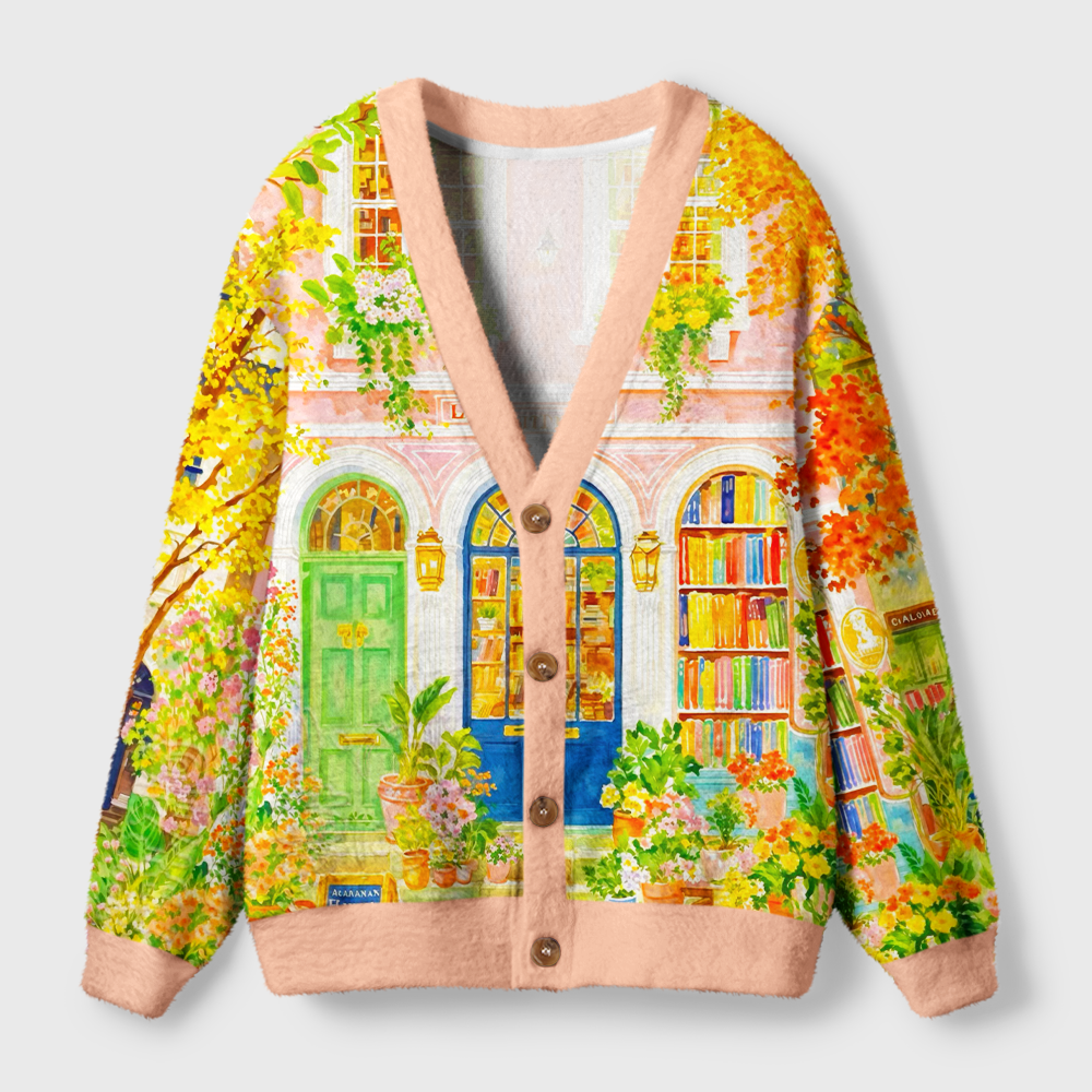Pagewings Bookstore Light Knit Unisex Cardigan Sweaters