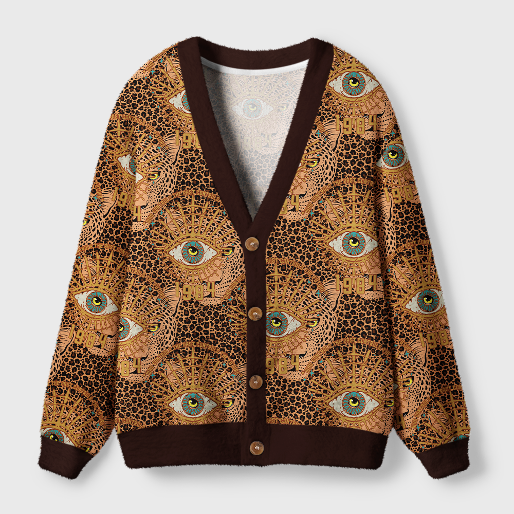 Pagewings Make Orwell Fiction Again Light Knit Unisex Cardigan Sweaters