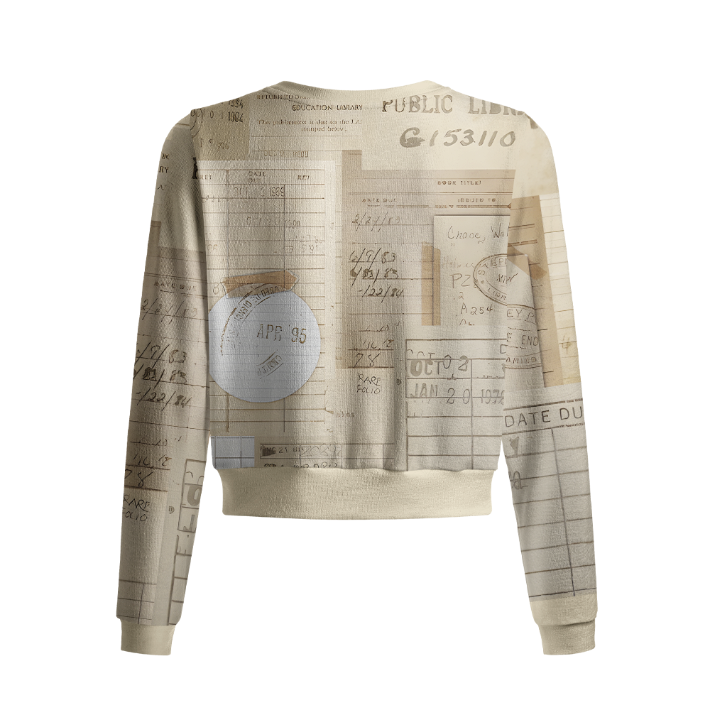 Pagewings Bookish Vibe Crew Neck Cardigan Sweaters