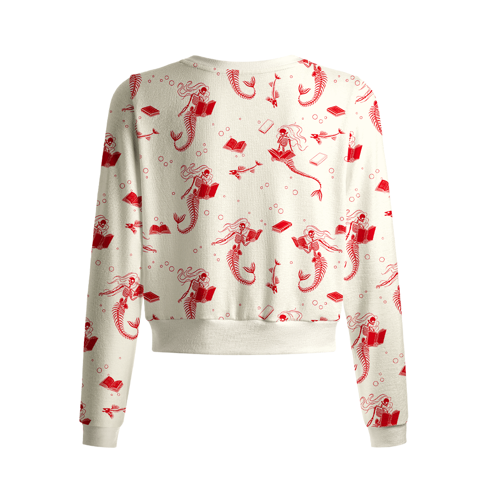 Pagewings Bookish Vibe Crew Neck Cardigan Sweaters