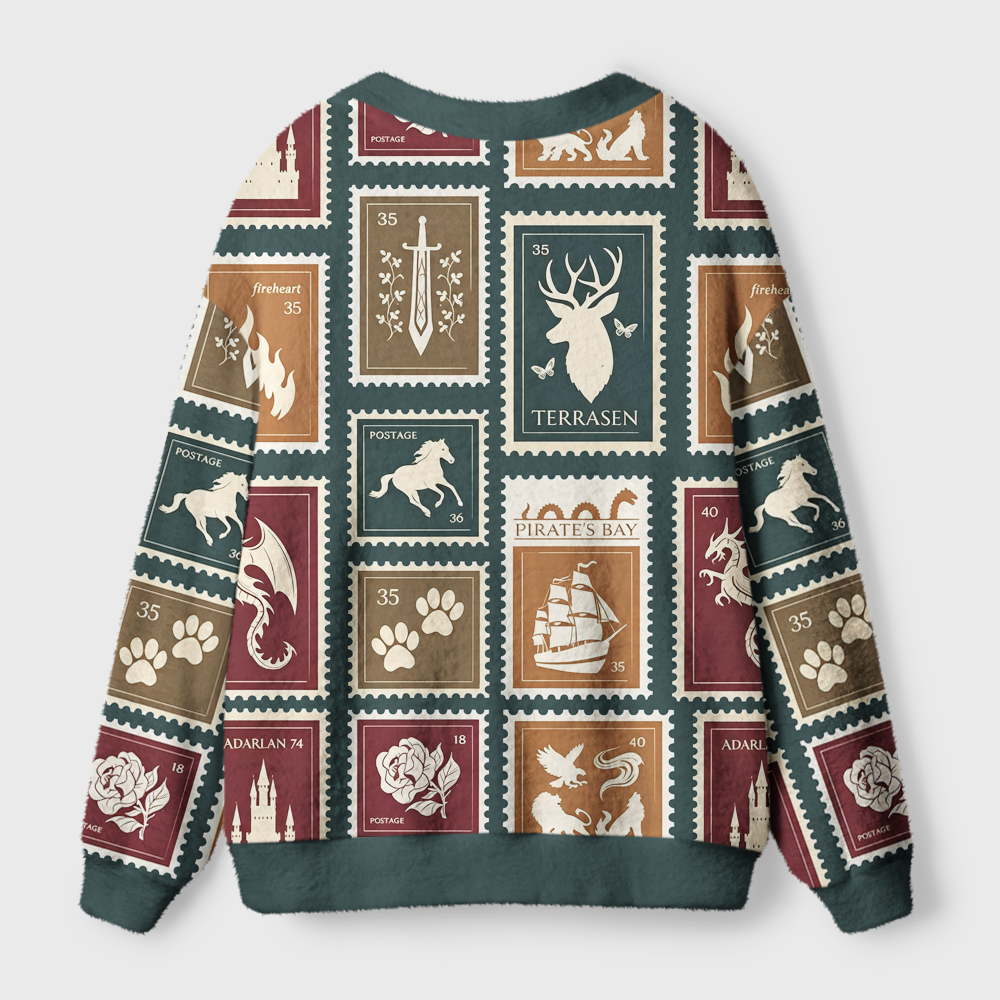 Pagewings Fantasy Book Lover Light Knit Unisex Cardigan Sweaters