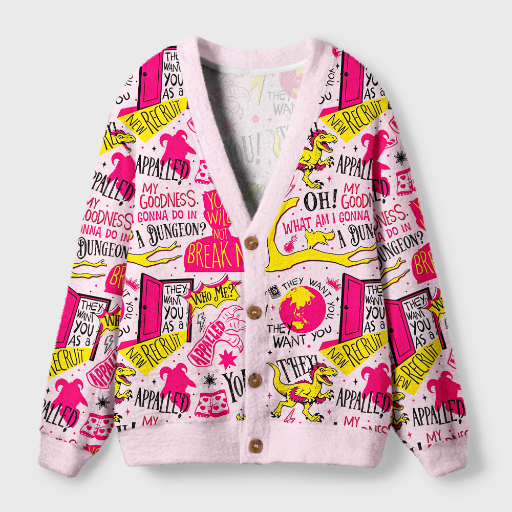 Pagewings Sci Fi Book Lover Light Knit Unisex Cardigan Sweaters