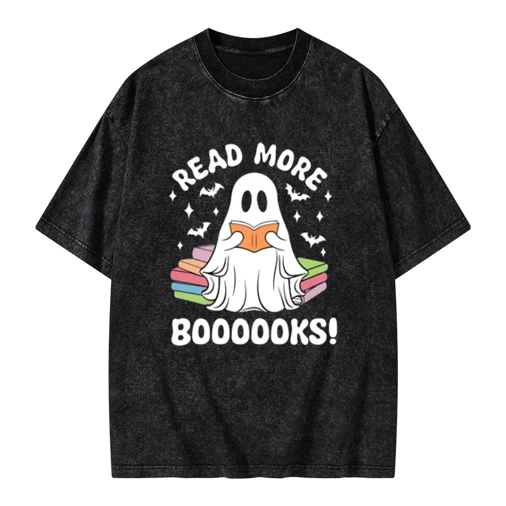 Pagewings Read More Booooks Unisex Washed T-shirt