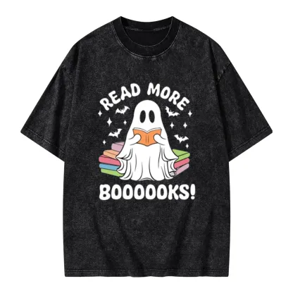 Pagewings Read More Booooks Unisex Washed T-shirt