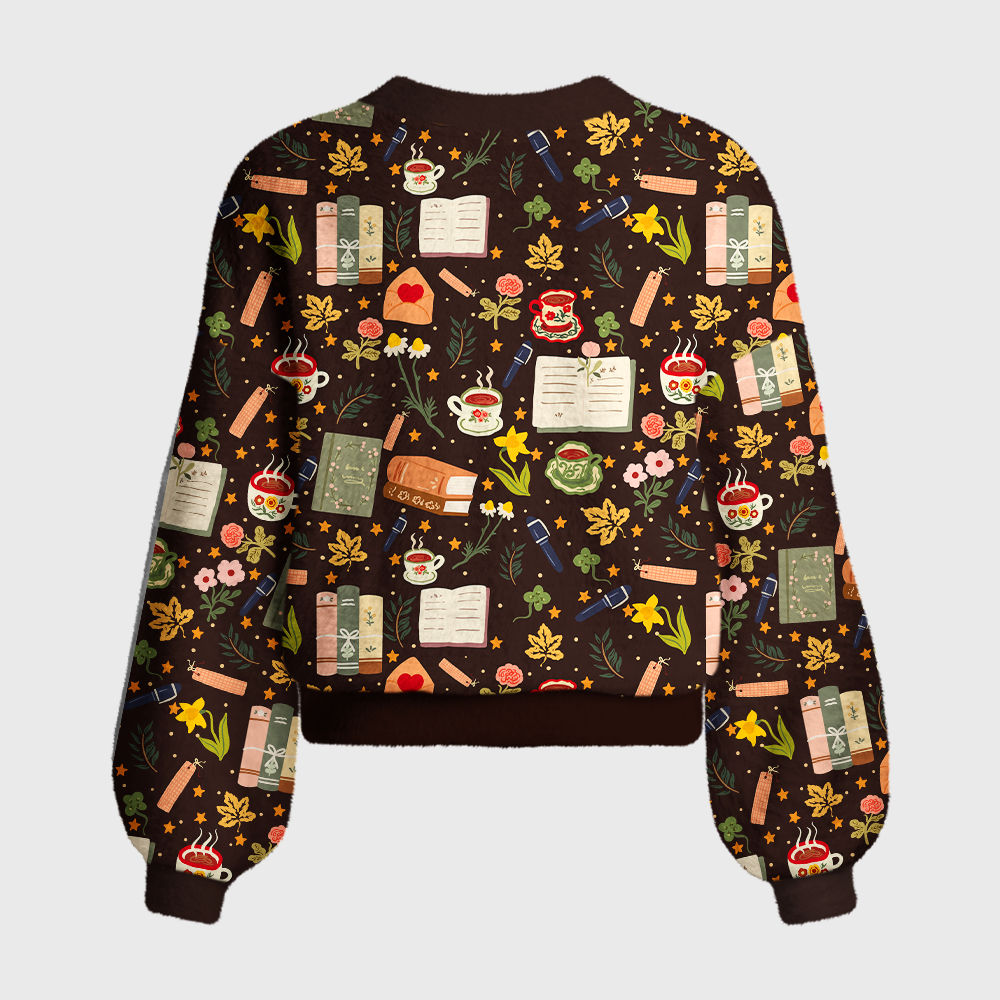 Pagewings Bookish Vibe Women's Cardigan Sweater