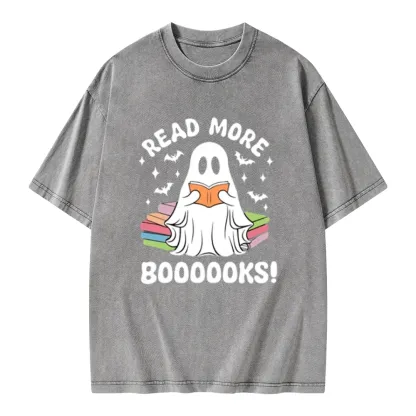 Pagewings Read More Booooks Unisex Washed T-shirt