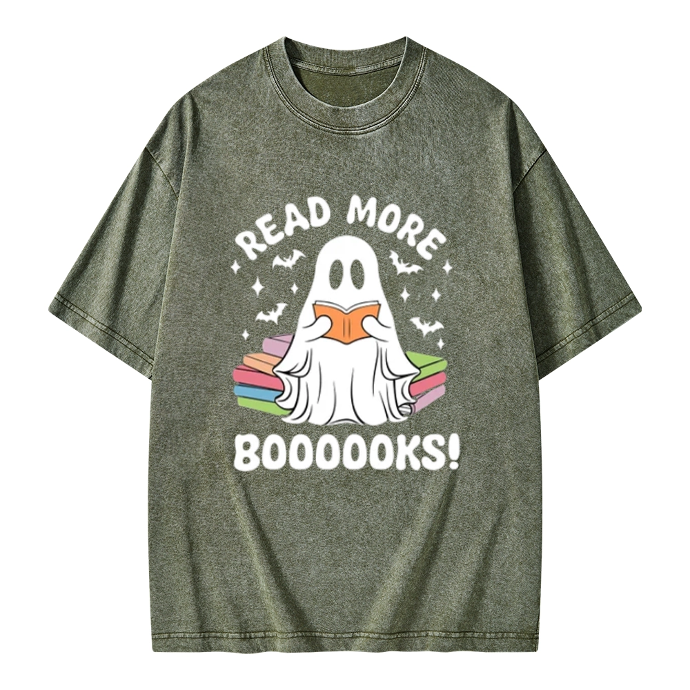 Pagewings Read More Booooks Unisex Washed T-shirt