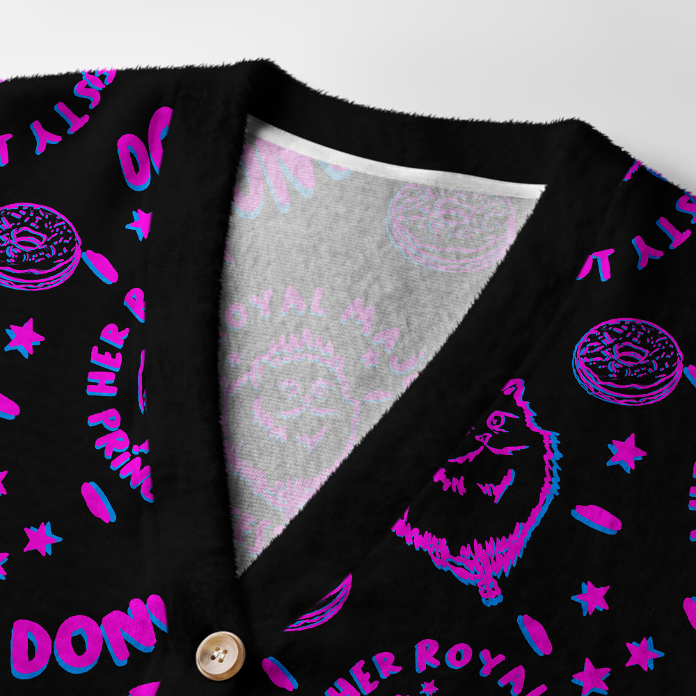 Pagewings Donut Light Knit Unisex Cardigan Sweaters