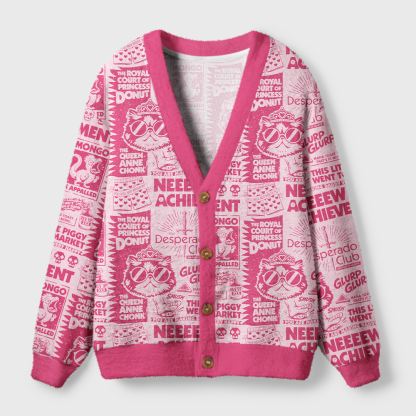 Pagewings Sci Fi Book Lover Light Knit Unisex Cardigan Sweaters